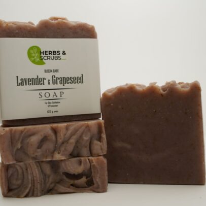 Lavender & Grapeseed Soap For Skin Exflliation & Protection 120 gram