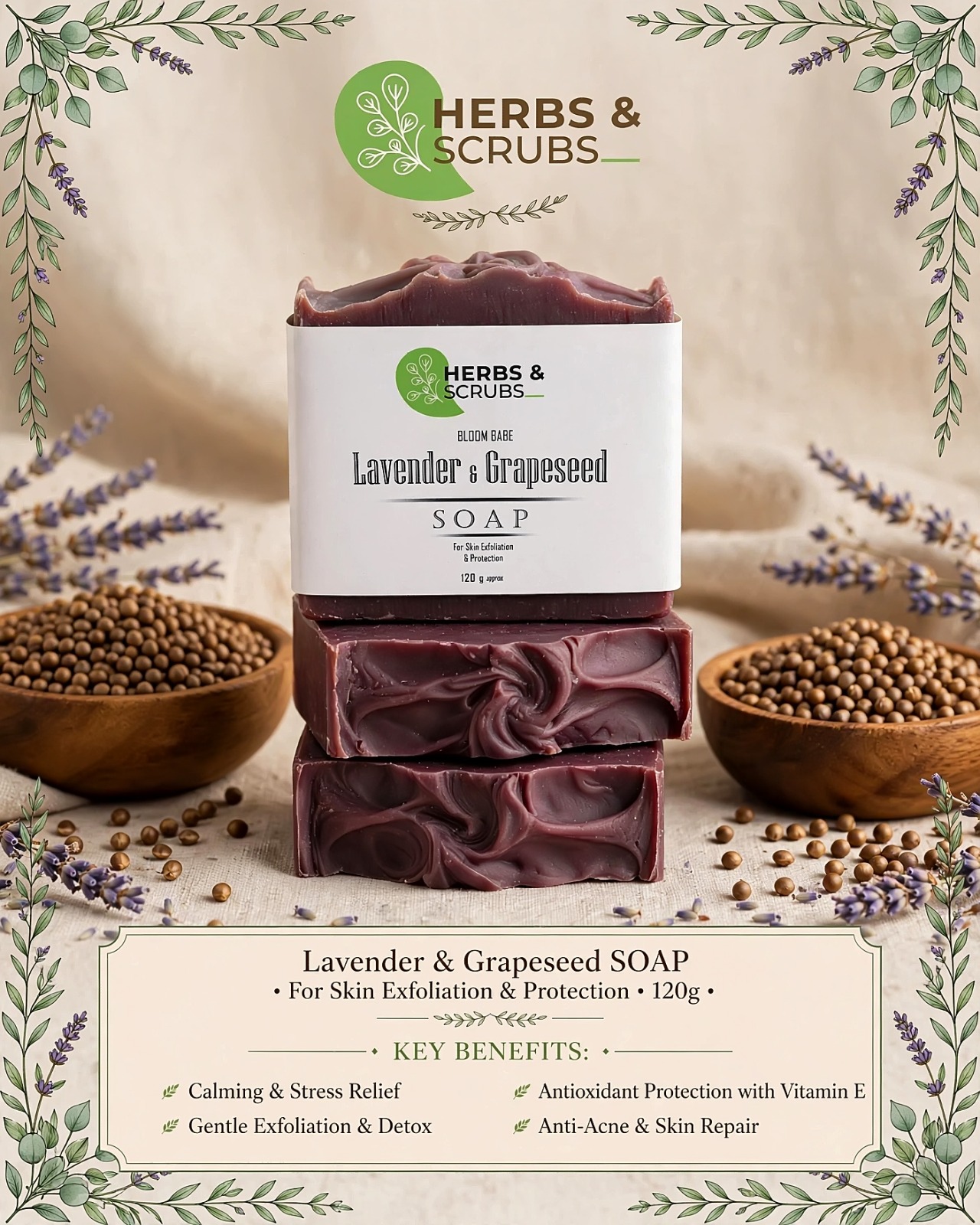 Lavender & Grapeseed Soap - Image 2
