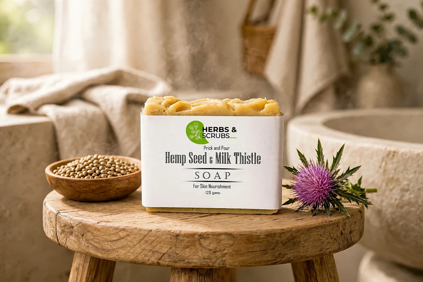 Hemp Seed & Milk Thistle Soap - Image 2