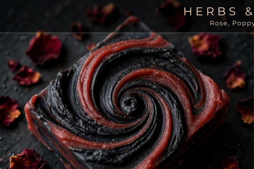 Rose Poppy & Charcoal Soap - Image 10
